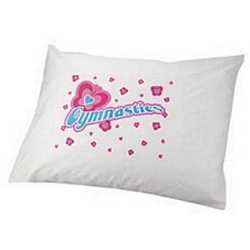 GLOW-IN-THE-DARK PILLOWCASE - GYMNASTICS BUTTERFLY HEARTS!