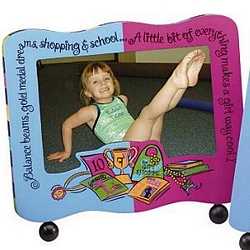GYMNASTICS FRAME holds 4 X 6 photo!