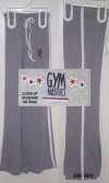 ADIDAS STYLE GREY HEATHER FLARED COTTON/POLY PANTS GYMPANT