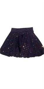 MATCHING  BLACK NYLON WITH RAINBOW FOIL DOTS SKIRT!  MW1011258