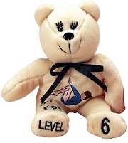LEVEL 6 CUDDLY, EMBROIDERED GYMNASTICS BEAR