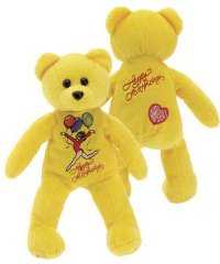 HAPPY BIRTHDAY GYMNAST BEAR with FREE MATCHING PIN!