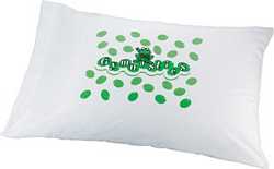 GLOW-IN-THE-DARK PILLOWCASE - FROGGIES!