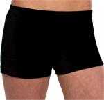BLACK NYLON/LYCRA WORKOUT SHORTS - MICRO MINI LENGTH
