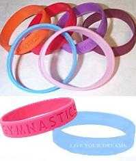 'LIVESTRONG' SILICONE GYMNASTICS BRACELET! 6 COLORS